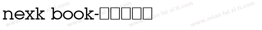 nexk book字体转换